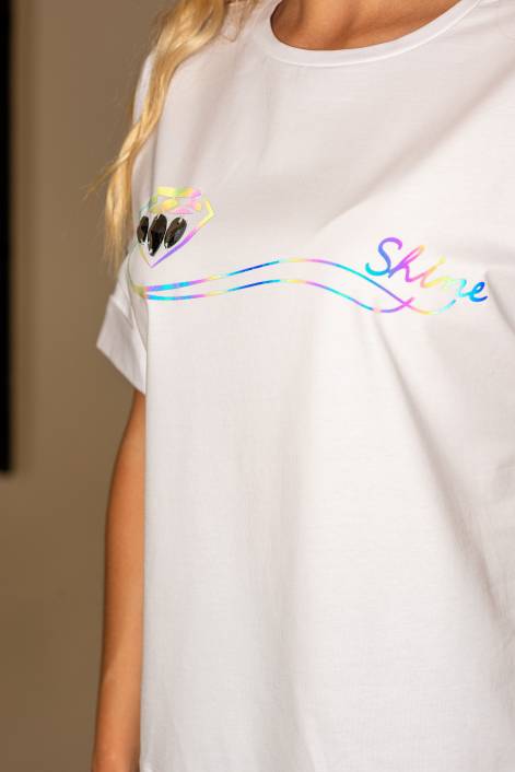 Футболка с принтом камни №335А