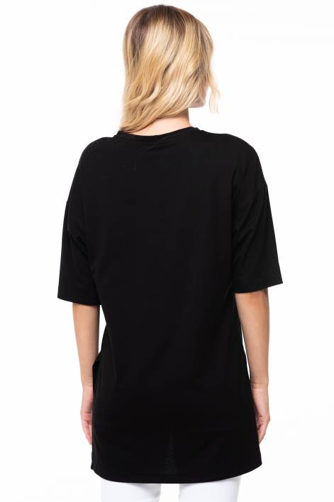 Футболка с удлинённым рукавом №353