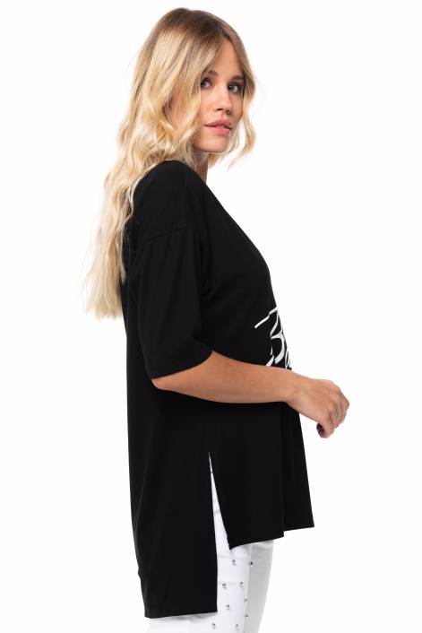 Футболка с удлинённым рукавом №353