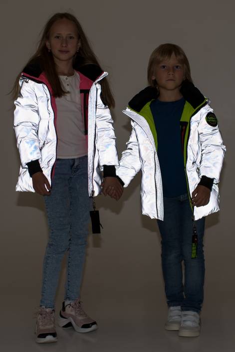 Светоотражающая куртка для девочки №775D