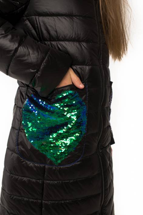 Детский демисезонный пуховик для девочки №722