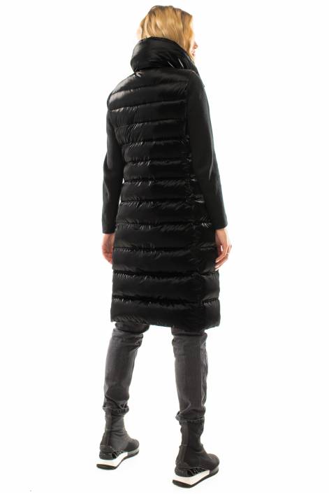 Жилет чёрный на пуху №3023