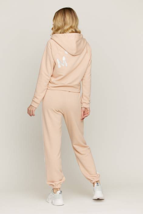 Костюм с короткой кофтой и брюками «Джогеры» №3200