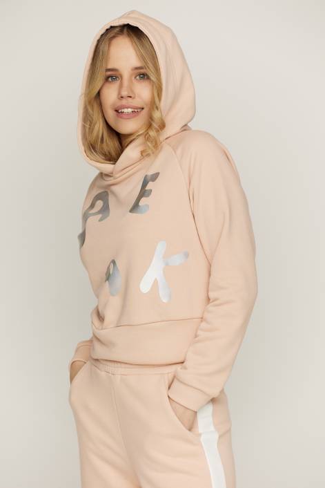 Костюм с короткой кофтой и брюками «Джогеры» №3200