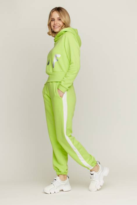 Костюм с короткой кофтой и брюками «Джогеры» №3200