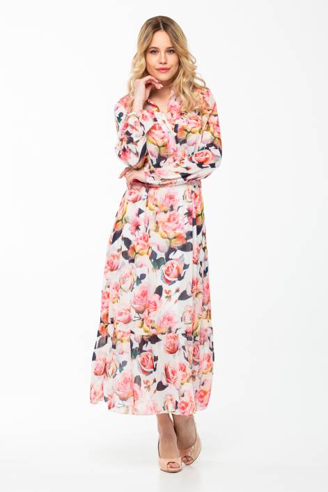 Платье из шифона №2059