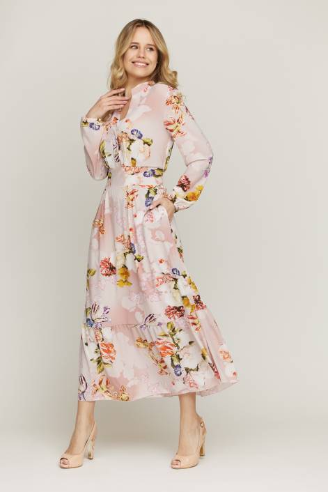 Платье из шифона №2059