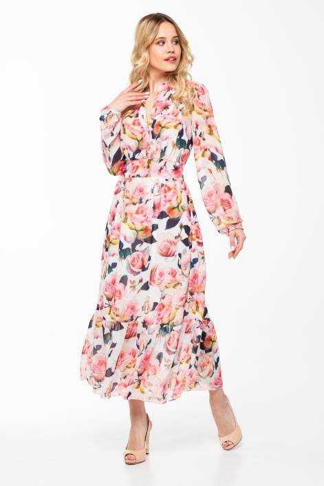 Платье из шифона №2059