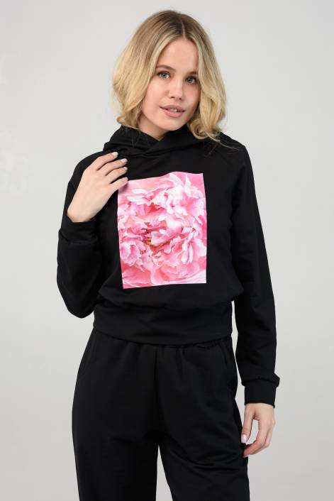 Костюм с короткой кофтой и брюками «Джогеры» №3203