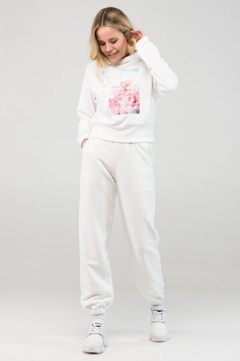Костюм с короткой кофтой и брюками «Джогеры» №3203