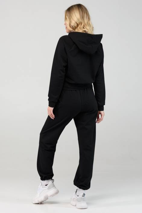 Костюм с короткой кофтой и брюками «Джогеры» №3203