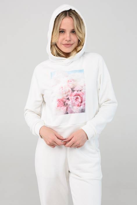 Костюм с короткой кофтой и брюками «Джогеры» №3203