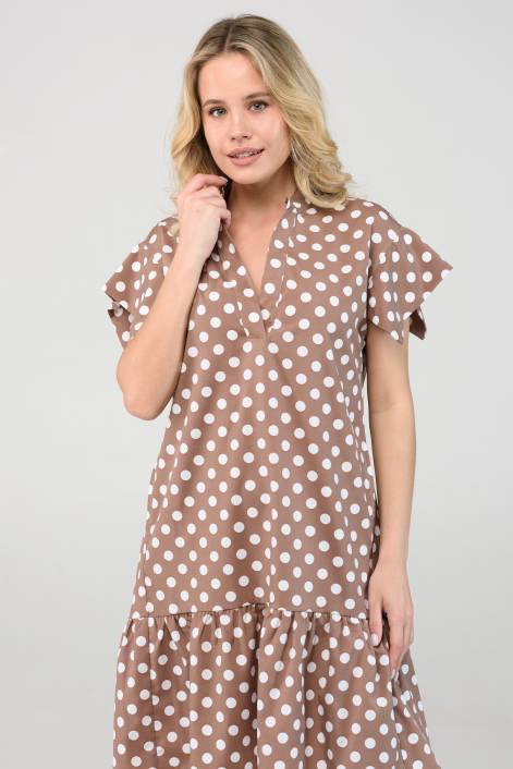 Короткое платье с оборкой №2290