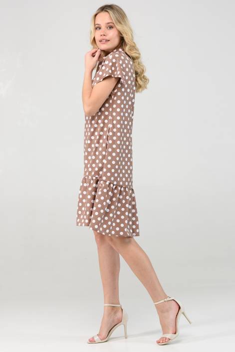 Короткое платье с оборкой №2290
