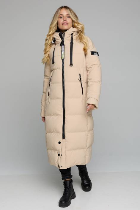 Длинный пуховик на БИО-ПУХЕ №2933
