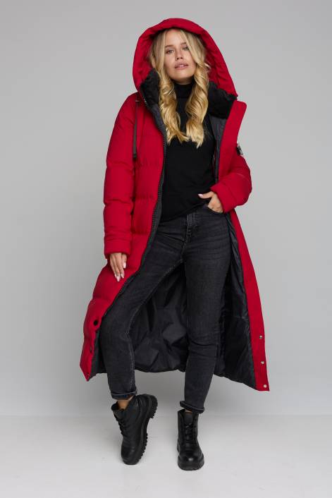 Длинный пуховик на БИО-ПУХЕ №2933