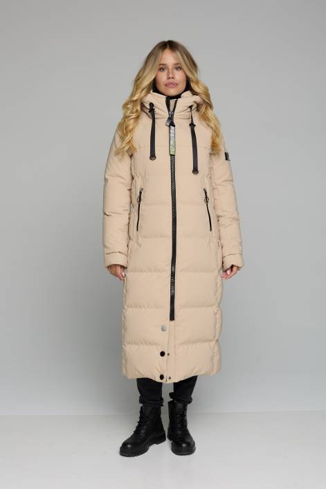 Длинный пуховик на БИО-ПУХЕ №2933