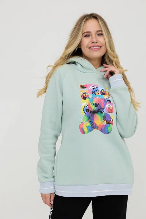 Костюм утепленный с черными брюками №9035